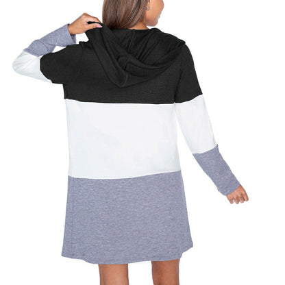 Indianapolis Colts Gameday Couture Women's Tri-Blend Color Block Lightweight Cardigan Hoodie - Black sale