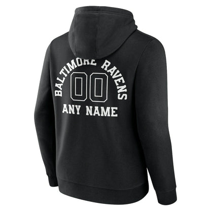 Baltimore Ravens Personalized Name & Number Pullover Hoodie - Black sale