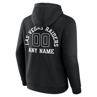 Las Vegas Raiders Personalized Name & Number Pullover Hoodie - Black on sale