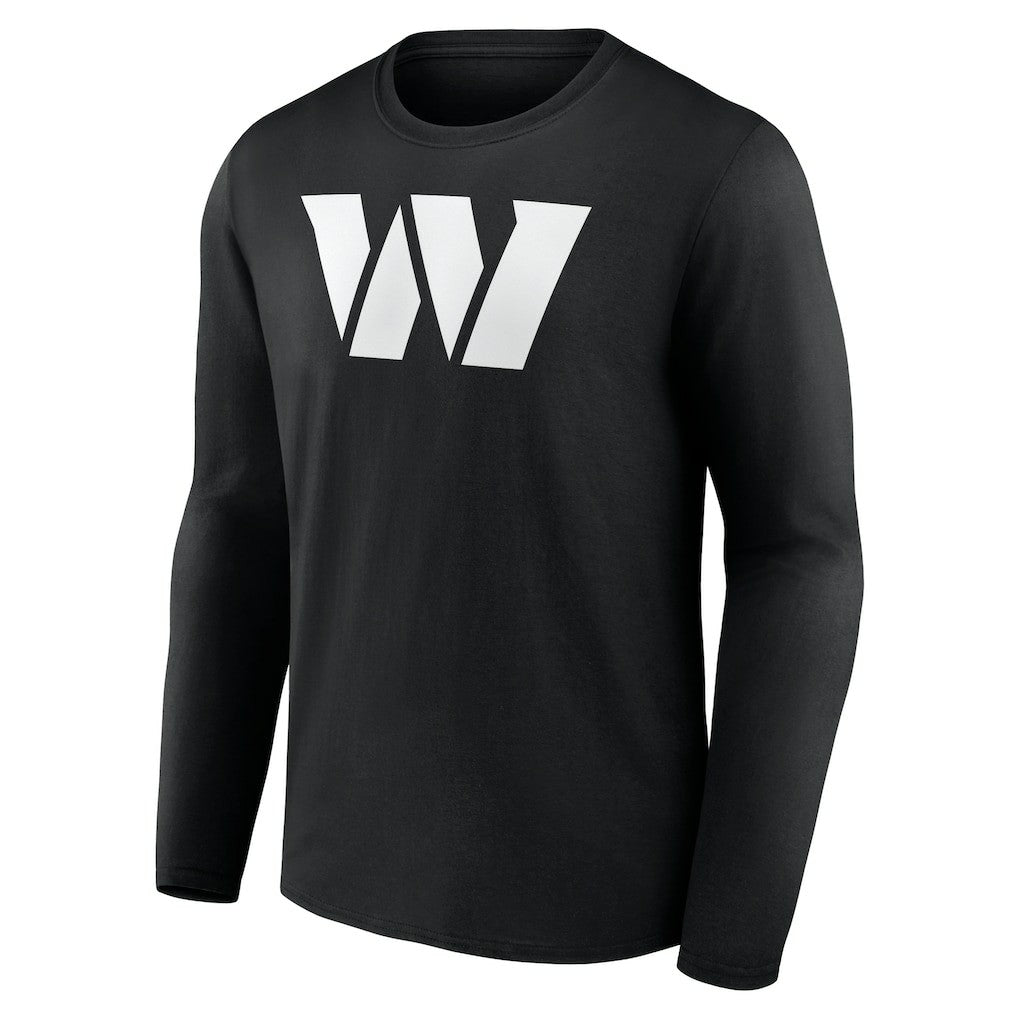 Washington Commanders Personalized Name & Number Monochrome Long Sleeve T-Shirt - Black discount