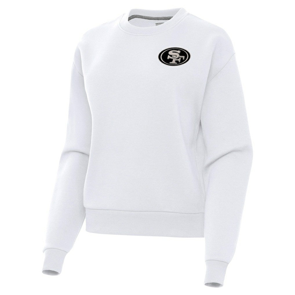 San Francisco 49ers Antigua Women's Victory Pullover Sweatshirt - White on sale