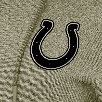 Indianapolis Colts Antigua Women's Justice Pullover Hoodie - Olive on sale