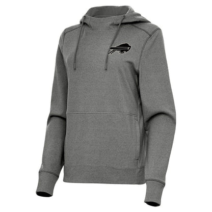 Buffalo Bills Antigua Women's Justice Pullover Hoodie - Heather Black online