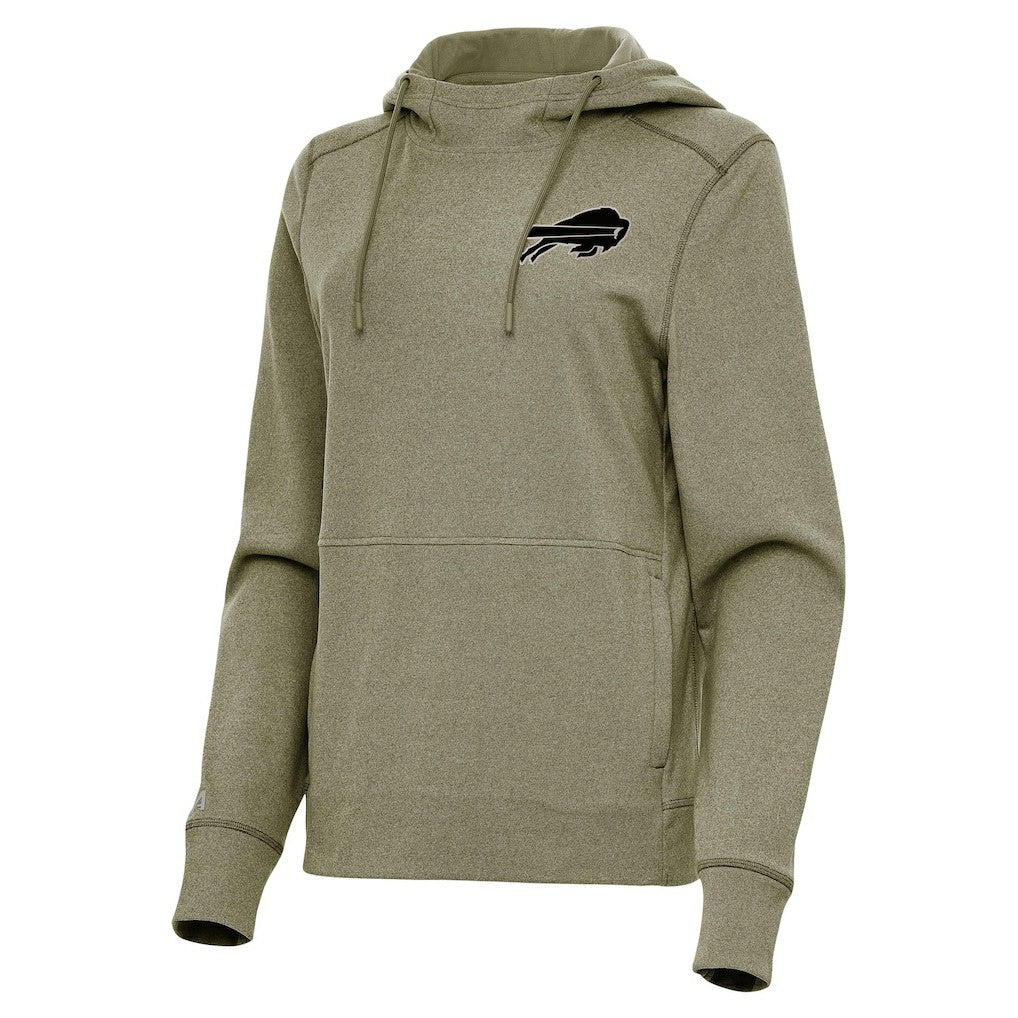 Buffalo Bills Antigua Women's Justice Pullover Hoodie - Olive outlet
