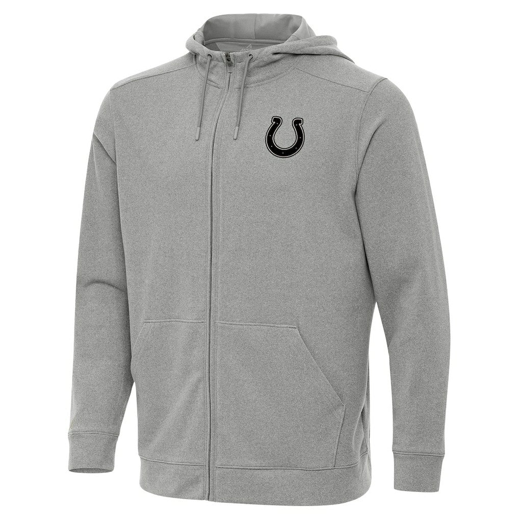 Indianapolis Colts Antigua Effortless Full-Zip Hoodie Jacket - Heather Gray sale