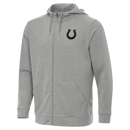 Indianapolis Colts Antigua Effortless Full-Zip Hoodie Jacket - Heather Gray sale