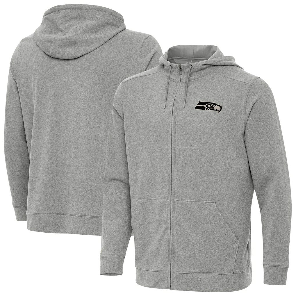Seattle Seahawks Antigua Effortless Full-Zip Hoodie Jacket - Heather Gray online