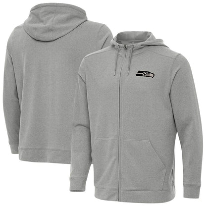 Seattle Seahawks Antigua Effortless Full-Zip Hoodie Jacket - Heather Gray online