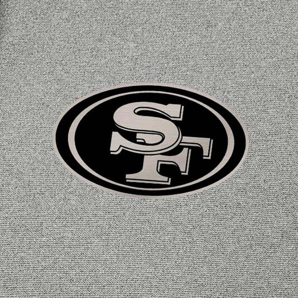 San Francisco 49ers Antigua Effortless Full-Zip Hoodie Jacket - Heather Gray sale