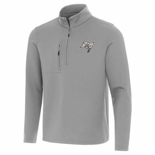Tampa Bay Buccaneers Antigua Insider Quarter-Zip Jacket - Gray for sale