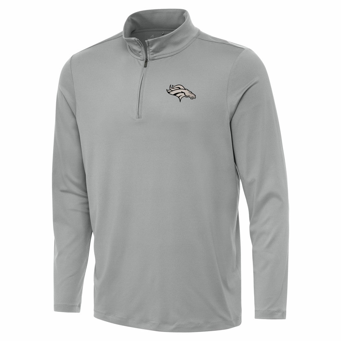 Denver Broncos Antigua Reprocess Quarter-Zip Top - Gray cheap