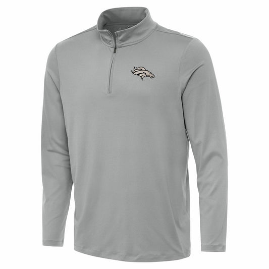 Denver Broncos Antigua Reprocess Quarter-Zip Top - Gray cheap