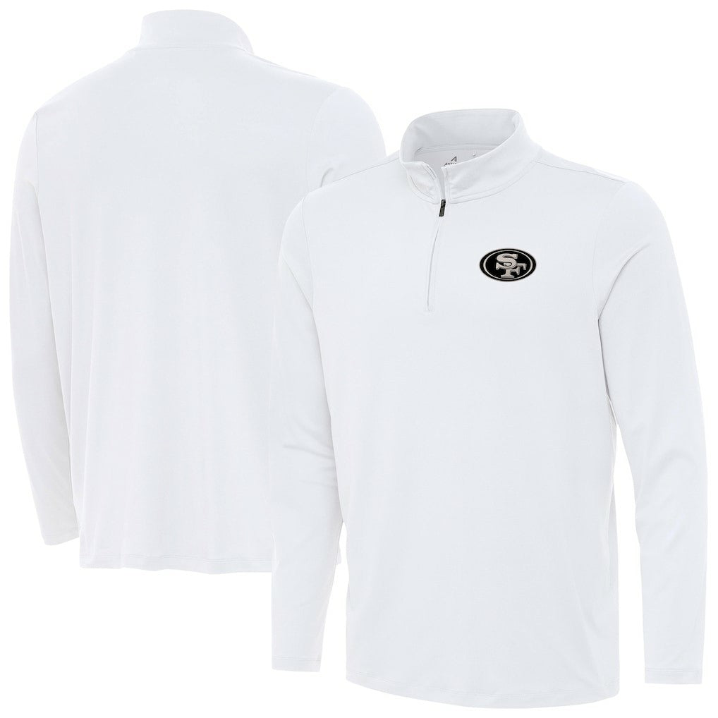 San Francisco 49ers Antigua Reprocess Quarter-Zip Top - White cheap