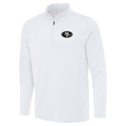 San Francisco 49ers Antigua Reprocess Quarter-Zip Top - White cheap