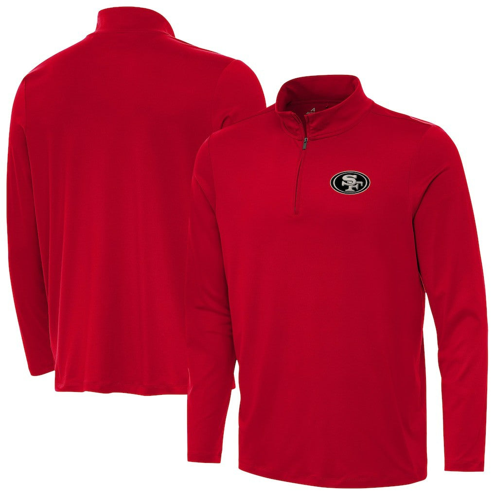 San Francisco 49ers Antigua Reprocess Quarter-Zip Top - Scarlet for sale