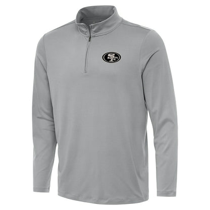 San Francisco 49ers Antigua Reprocess Quarter-Zip Top - Gray sale