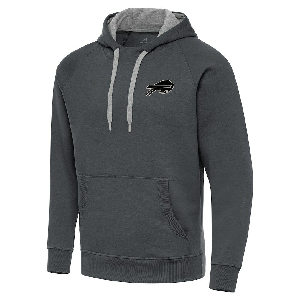Buffalo Bills Antigua Brushed Carbon Victory Pullover Hoodie - Charcoal outlet