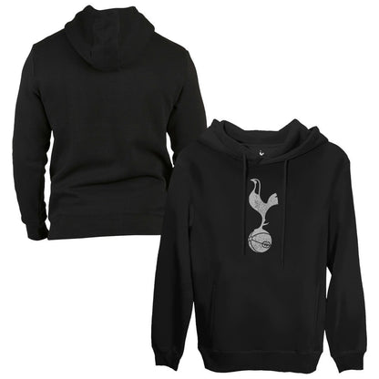 Tottenham Hotspur 1863FC Monochrome Badge Fleece Pullover Hoodie - Black for sale