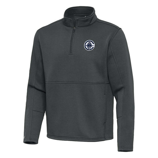LA Clippers Antigua Twist Quarter-Zip Pullover Top - Pewter outlet