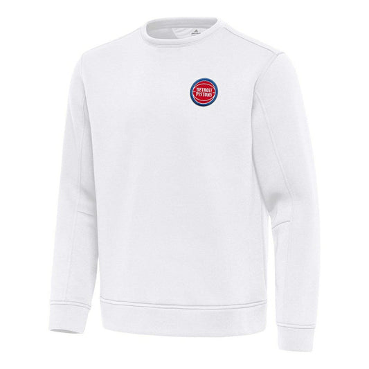 Detroit Pistons Antigua Relevant Pullover Sweatshirt sale - White discount