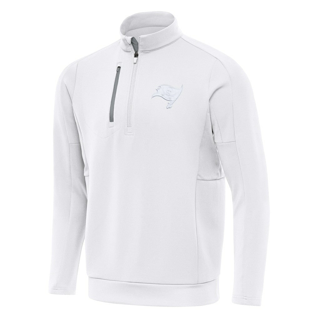 Tampa Bay Buccaneers Antigua Generation Quarter-Zip Jacket - White on sale