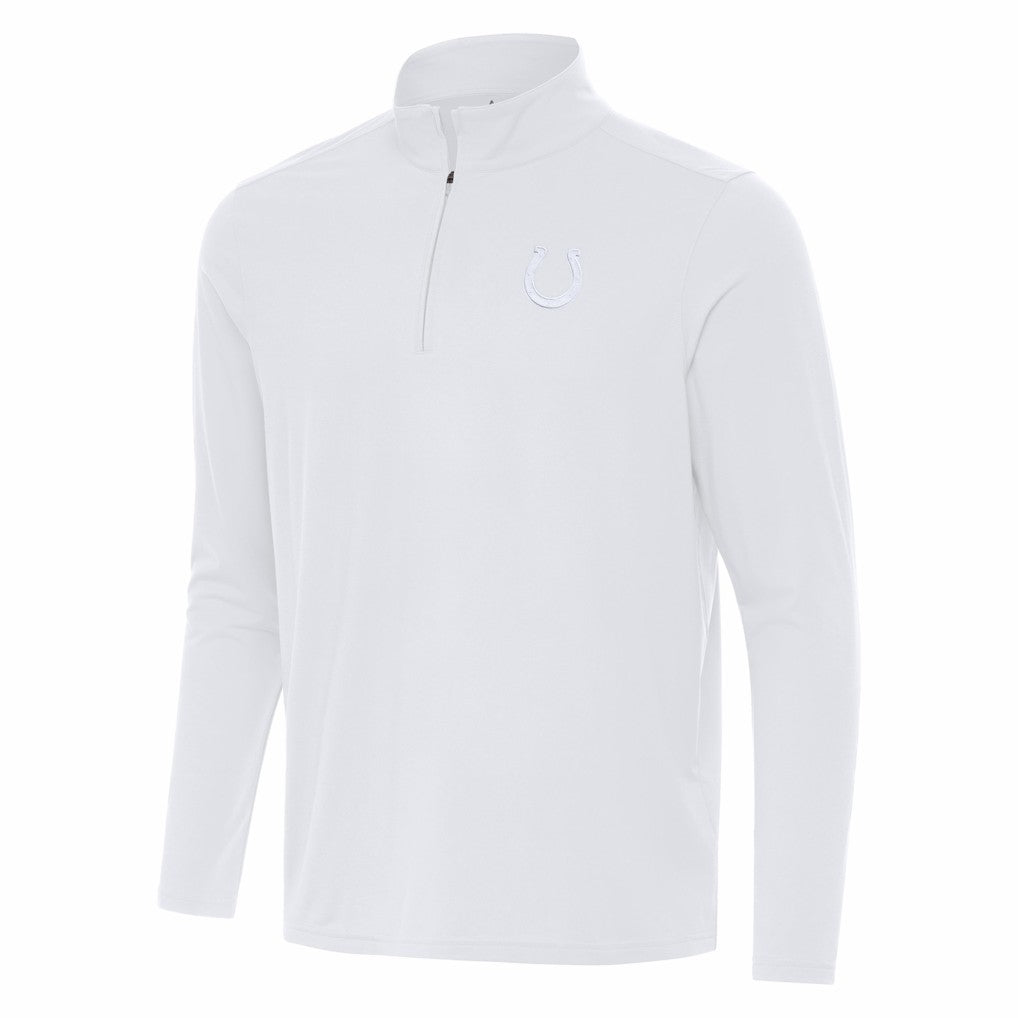 Indianapolis Colts Antigua Intent Quarter-Zip Jacket - White discount