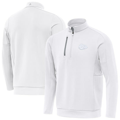 Kansas City Chiefs Antigua Generation Quarter-Zip Top - White outlet
