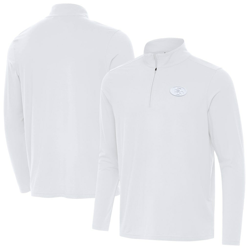 San Francisco 49ers Antigua Intent Quarter-Zip Top - White discount