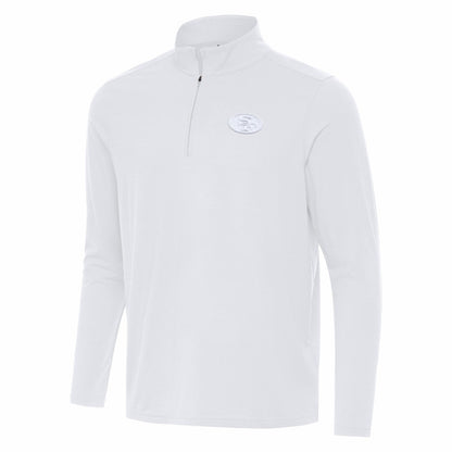 San Francisco 49ers Antigua Intent Quarter-Zip Top - White discount