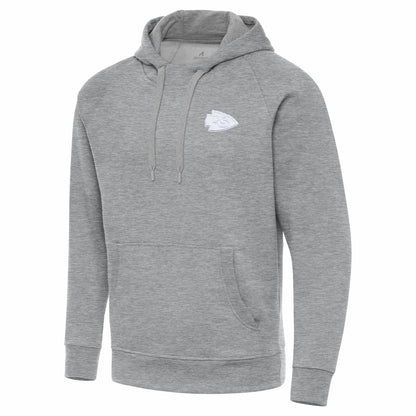 Kansas City Chiefs Antigua Victory Pullover Hoodie - Heather Gray on sale