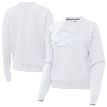 Kansas City Chiefs Antigua Women's Victory Pullover Sweatshirt - White outlet