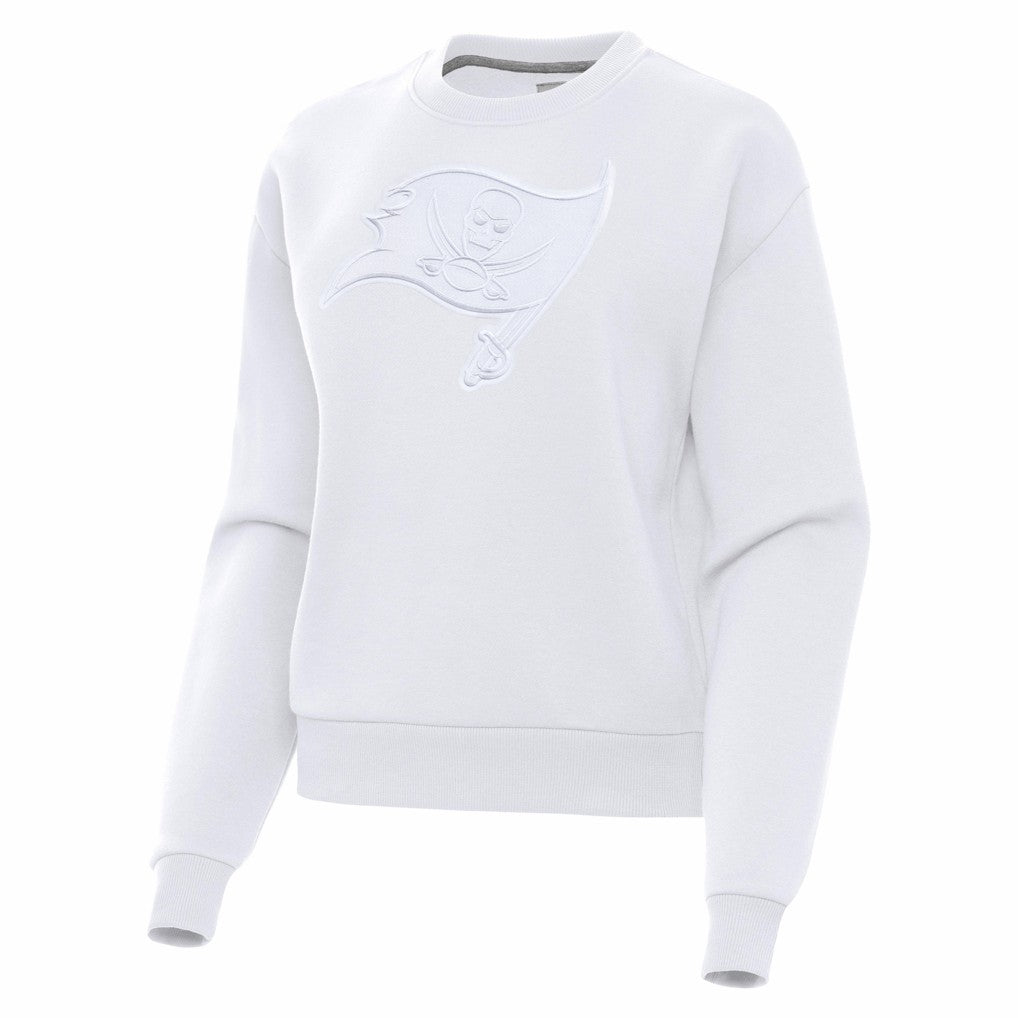 Tampa Bay Buccaneers Antigua Women's Victory Pullover Sweatshirt - White for sale