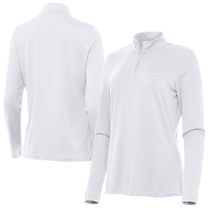 Indianapolis Colts Antigua Women's Reprocess Quarter-Zip Top - White cheap