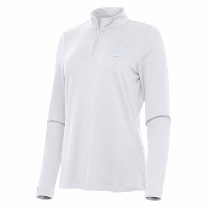 Indianapolis Colts Antigua Women's Reprocess Quarter-Zip Top - White cheap