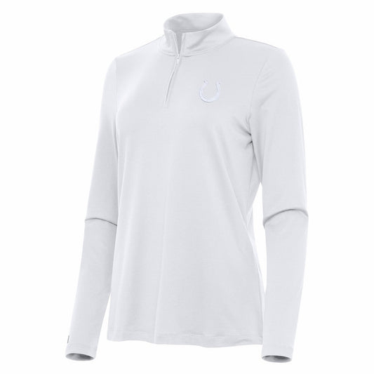 Indianapolis Colts Antigua Women's Reprocess Quarter-Zip Top - White cheap