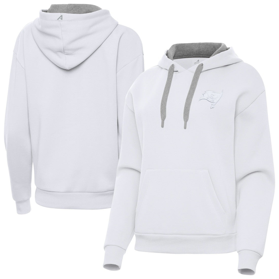 Tampa Bay Buccaneers Antigua Women's Victory Pullover Hoodie - White discount