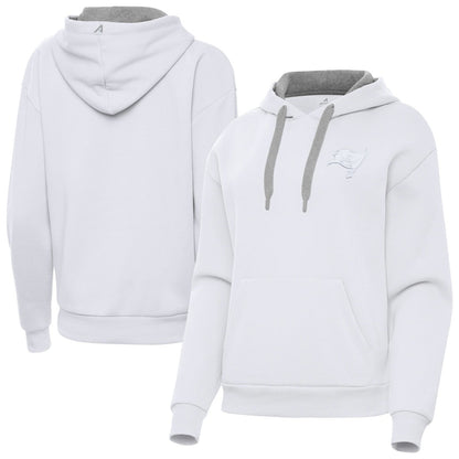 Tampa Bay Buccaneers Antigua Women's Victory Pullover Hoodie - White discount