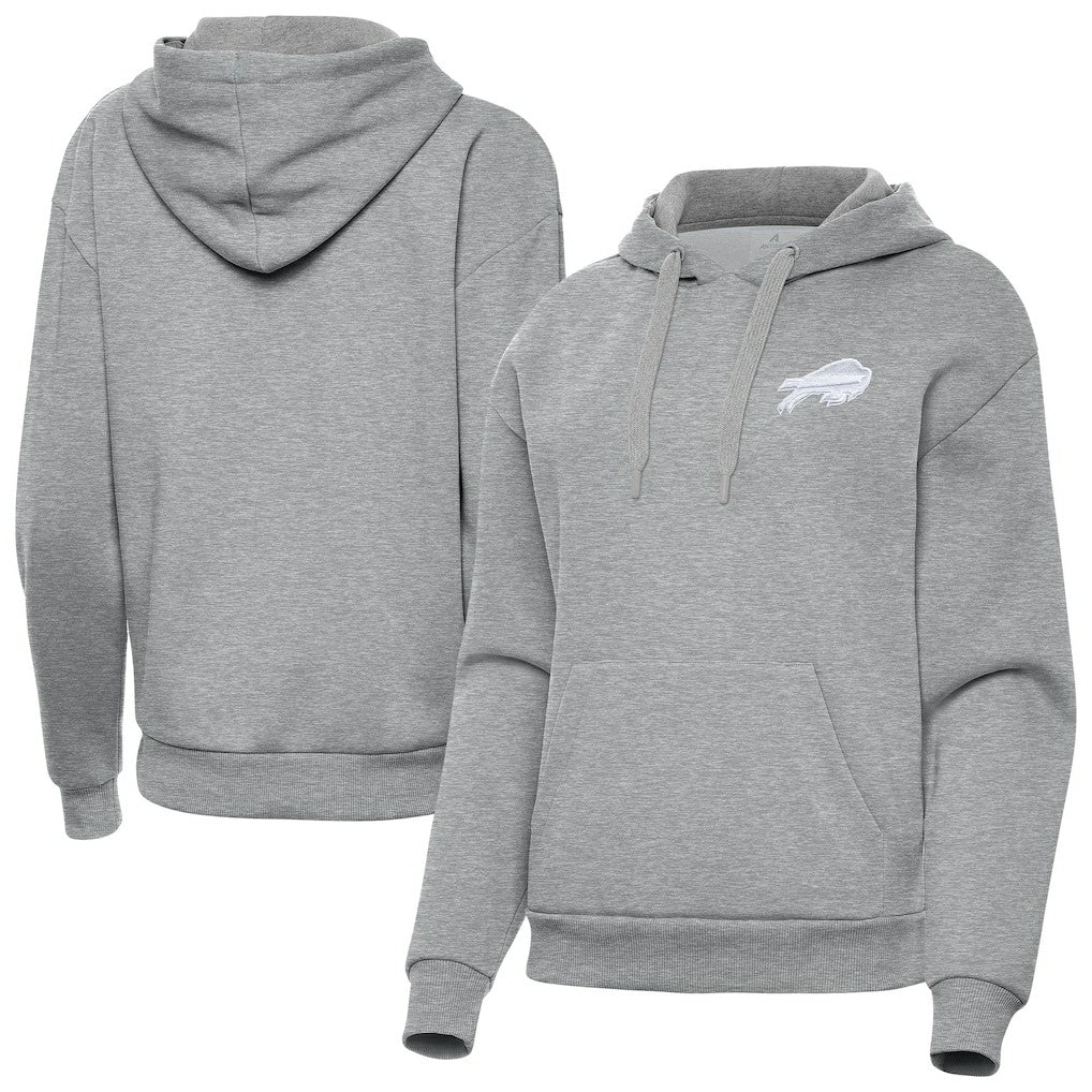 Buffalo Bills Antigua Women's Victory Pullover Hoodie - Heather Gray on sale