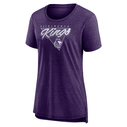 Sacramento Kings Women's True Classics Tri-Blend T-Shirt - Purple on sale