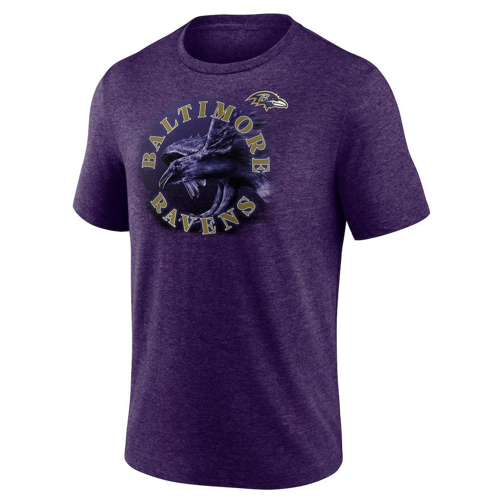 Baltimore Ravens Purple Sporting Chance Tri-Blend T-Shirt sale