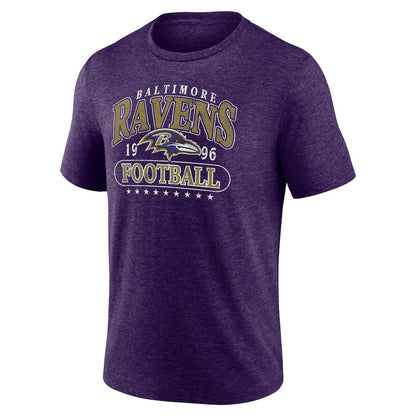 Baltimore Ravens Purple Retro Tri-Blend T-Shirt for sale
