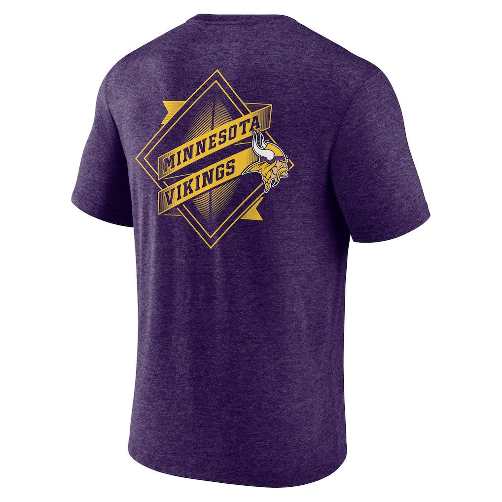 Minnesota Vikings Purple Diamond Scroll Tri-Blend T-Shirt discount