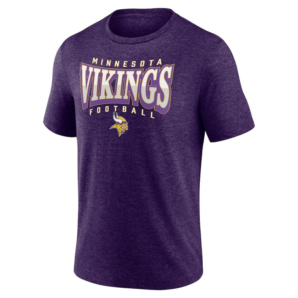 Minnesota Vikings Purple Divided Warp Tri-Blend T-Shirt on sale