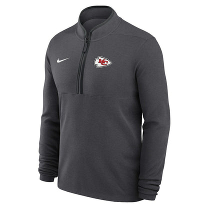 Kansas City Chiefs Lightweight Victory Dri-FIT Half-Zip Pullover - Anthracite | Nike on sale