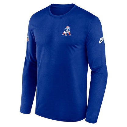 New England Patriots Legend Small Logo Dri-FIT Long Sleeve T-Shirt - Royal | Nike on sale