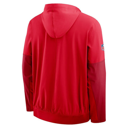 Kansas City Chiefs Sideline Anorak Half-Zip Hoodie Jacket - Red | Nike outlet