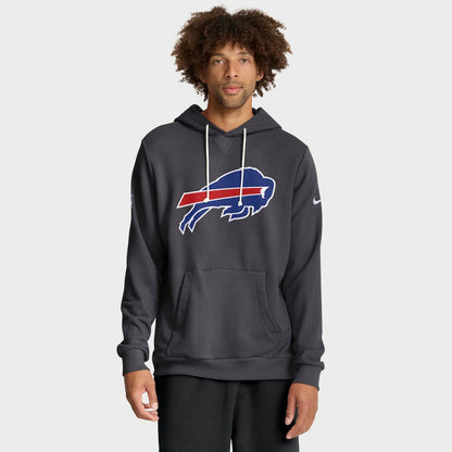 Buffalo Bills Sideline Standard Issue Initial Home Dri-FIT Hoodie - Anthracite | Nike cheap