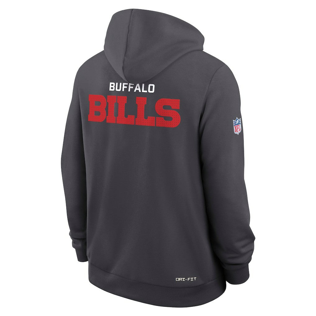 Buffalo Bills Sideline Standard Issue Initial Home Dri-FIT Hoodie - Anthracite | Nike cheap