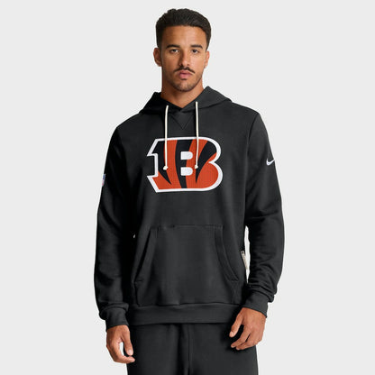 Cincinnati Bengals Sideline Standard Issue Initial Home Dri-FIT Hoodie - Black | Nike on sale