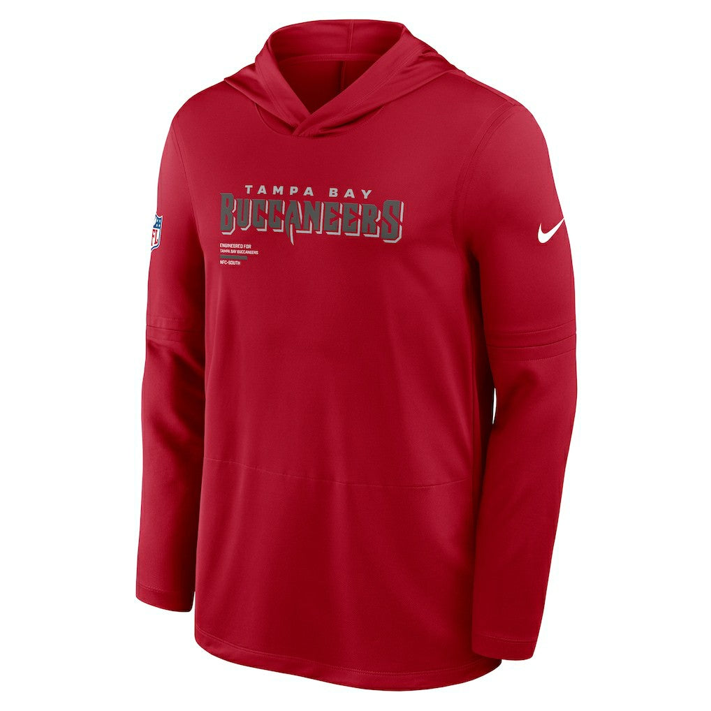 Tampa Bay Buccaneers Sideline Pure Fury Performance Long Sleeve Hoodie T-Shirt - Red | Nike for sale